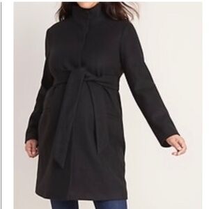 Maternity black coat
